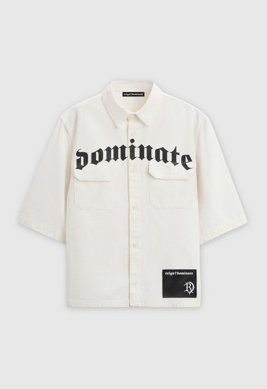 𝖗𝖊𝖎𝖌𝖓♰𝖉𝖔𝖒𝖎𝖓𝖆𝖙𝖊 - SOVEREIGN WHYTE SHIRT