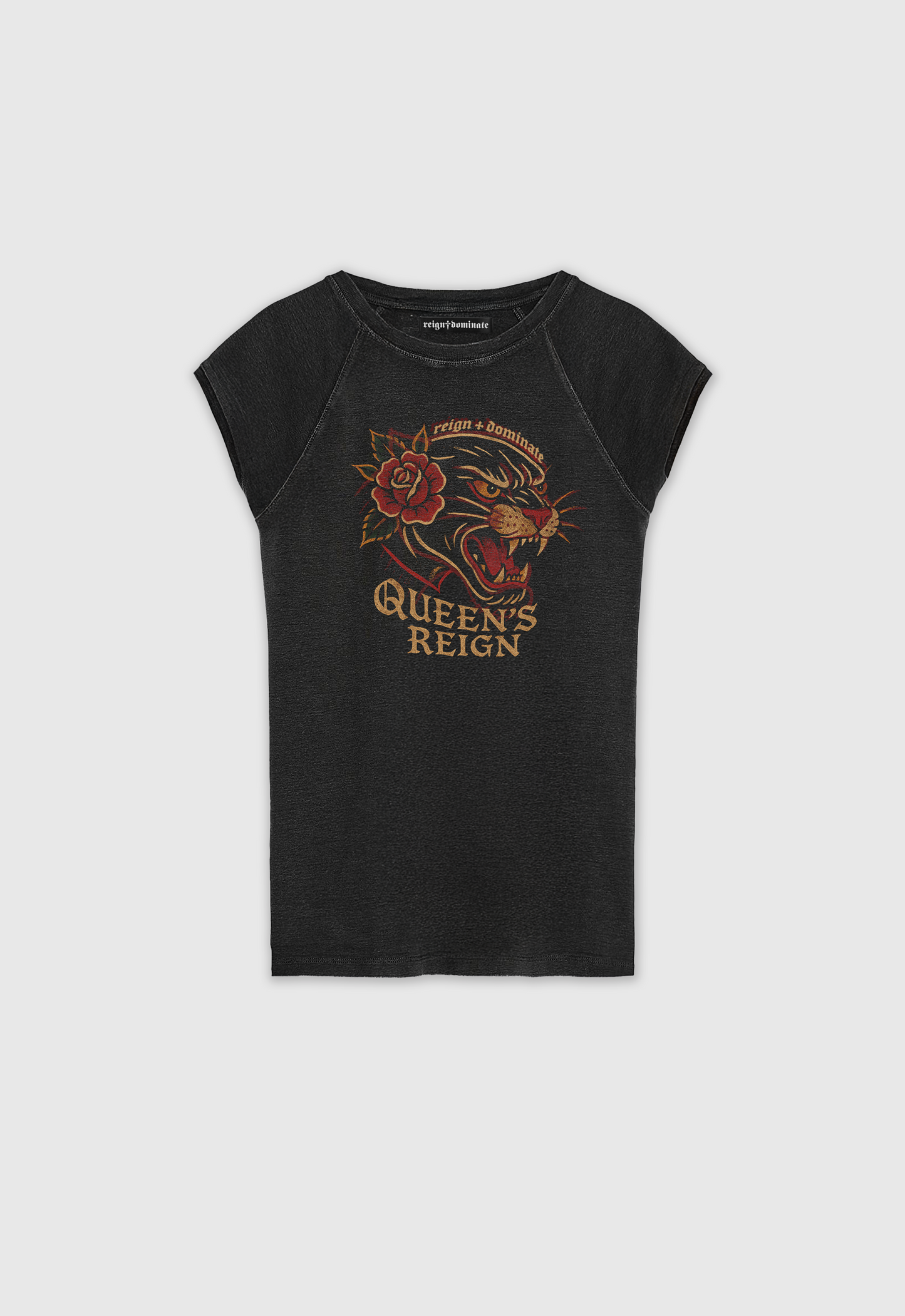 𝖗𝖊𝖎𝖌𝖓♰𝖉𝖔𝖒𝖎𝖓𝖆𝖙𝖊 - QUEEN REIGN - NEGRA- TANK TOP