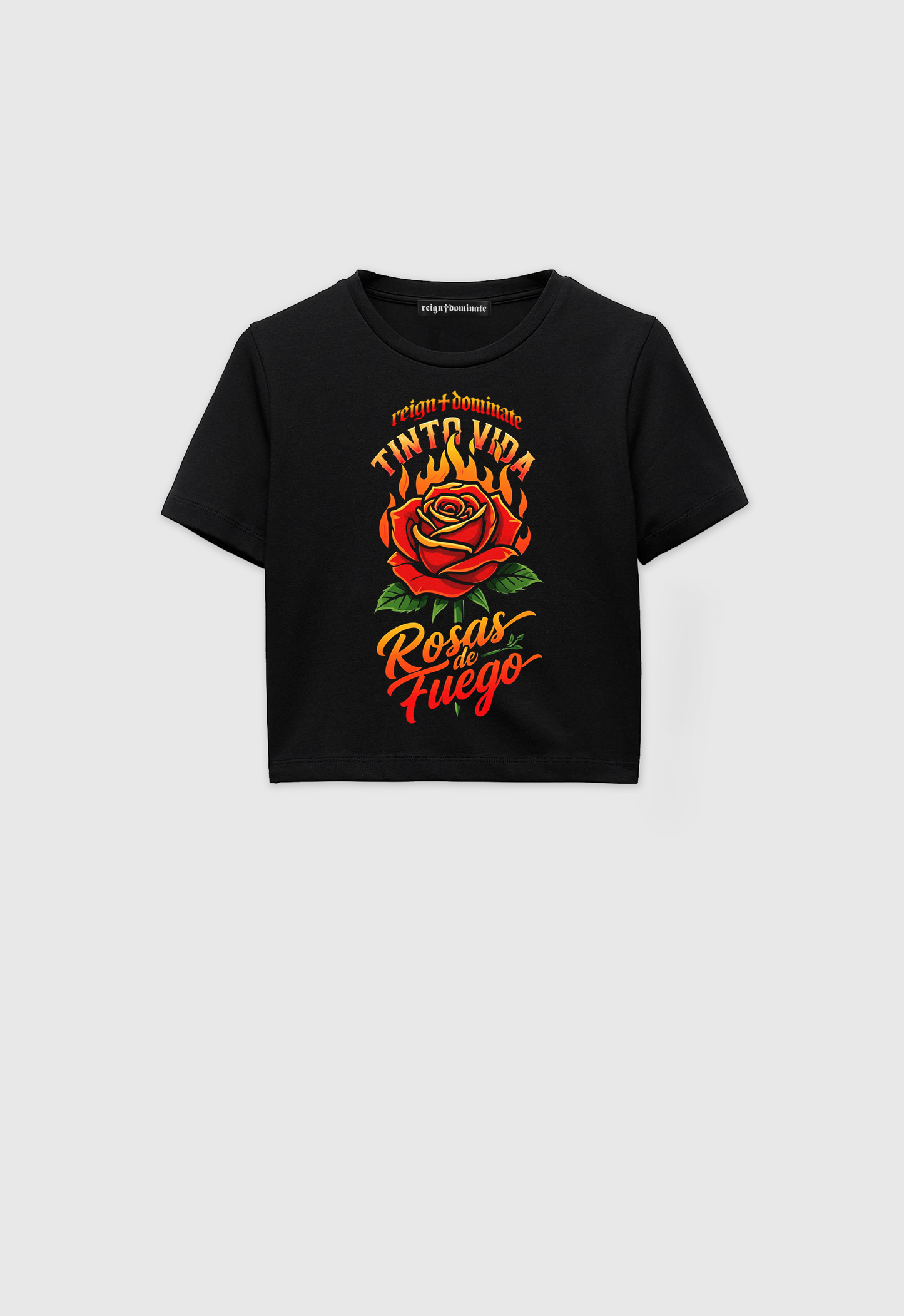 TINTO VIDA- ROSAS de FUEGO - BABY TEE