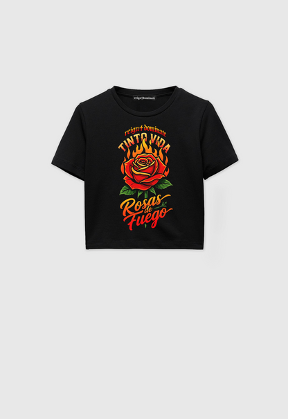 TINTO VIDA- ROSAS de FUEGO - BABY TEE