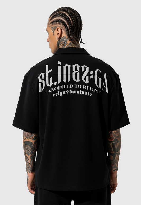 𝖗𝖊𝖎𝖌𝖓♰𝖉𝖔𝖒𝖎𝖓𝖆𝖙𝖊 - ST.INEZ:GA LOBO LOOSE FIT SHIRT